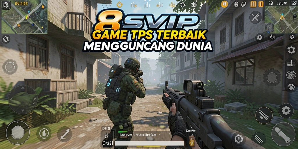 Tangkapan layar 8SVIP menampilkan aksi seru dalam pertempuran TPS.