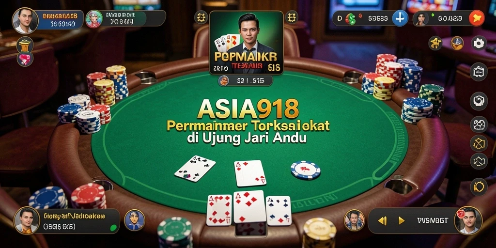 Tampilan menakjubkan dari gameplay Poker di ASIA918.