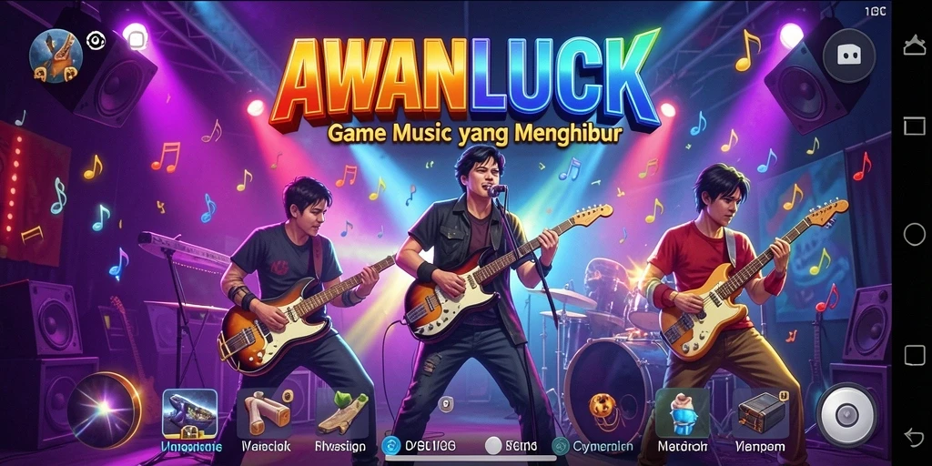 Tampilan gameplay <strong>AWANLUCK</strong> yang dinamis dan interaktif.