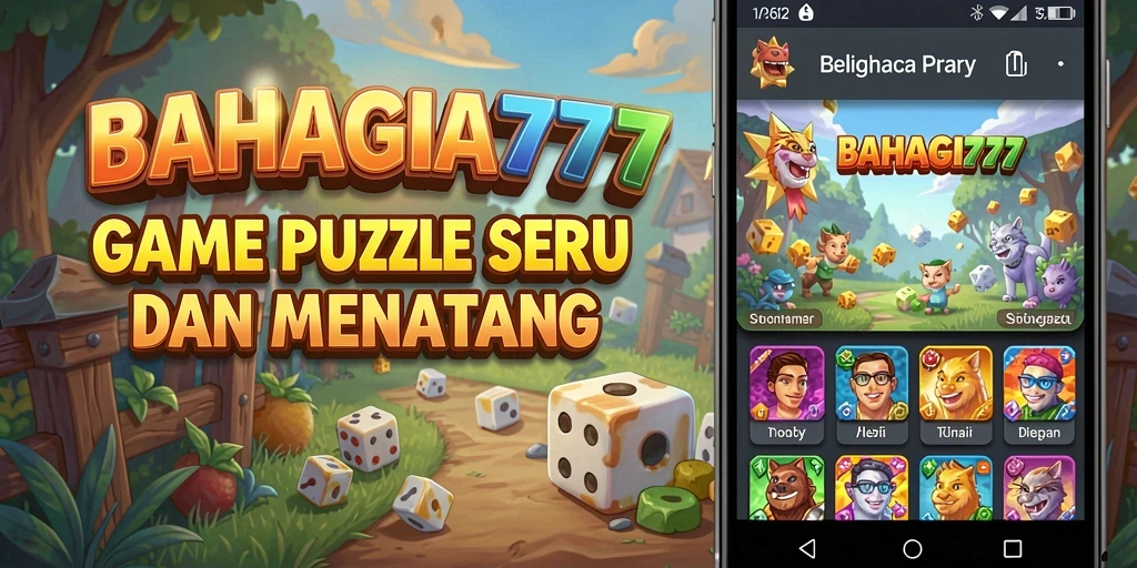 Screenshot gameplay Puzzle BAHAGIA777 yang seru dan menantang.