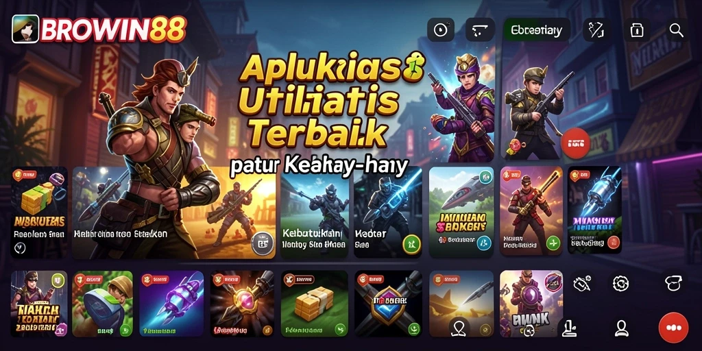 Tampilan utama BROWIN88 menampilkan dashboard yang rapi dan fungsional.