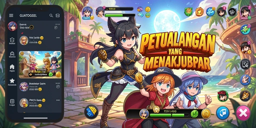 Tampilan gameplay GUATOGEL yang memikat dan penuh warna.
