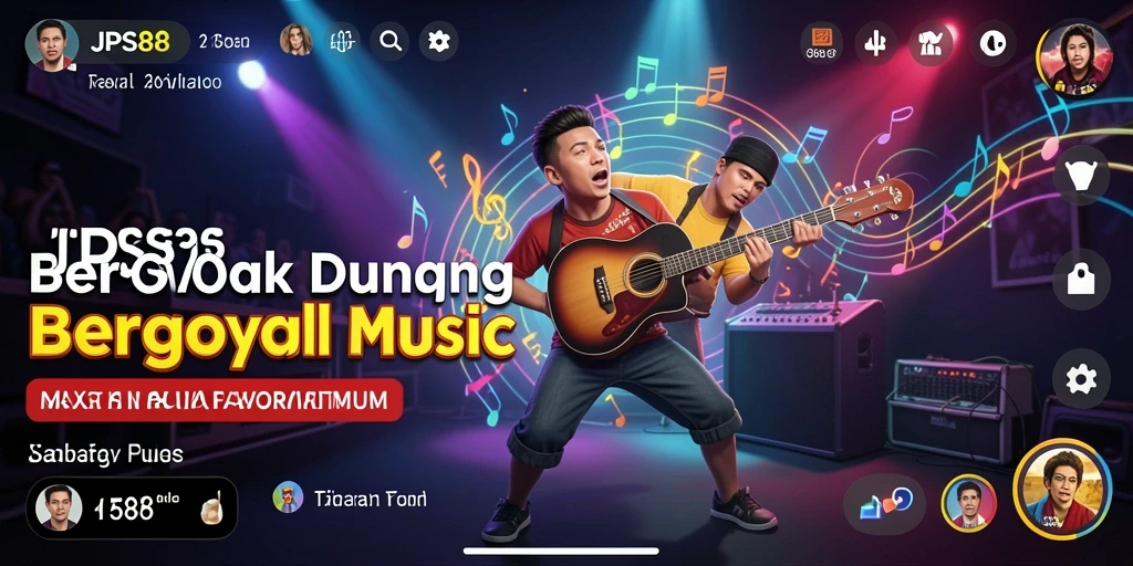 Screenshot JPS88 menampilkan gameplay interaktif dengan berbagai lagu.