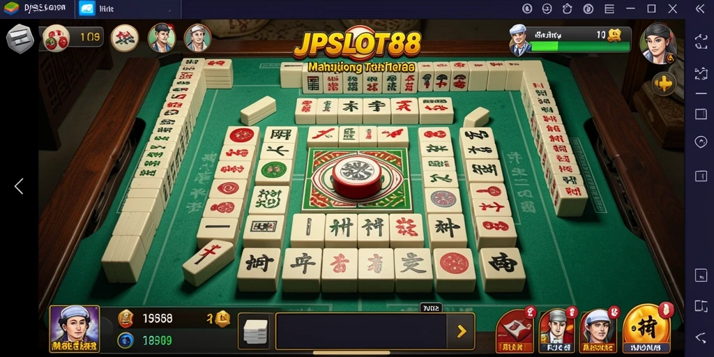 Tampilan gameplay Mahjong yang seru di JPSLOT88.