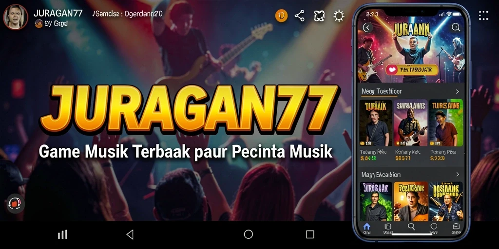 Tampilan gameplay menarik dari JURAGAN77 yang menampilkan aksi musik.