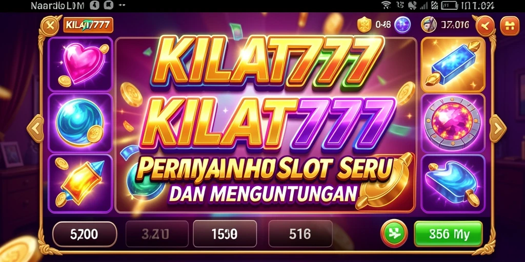 Screenshot KILAT777 menampilkan pengalaman bermain slot yang seru dan dinamis.