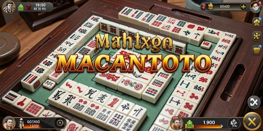 Tampilan gameplay Mahjong yang seru dan menantang.