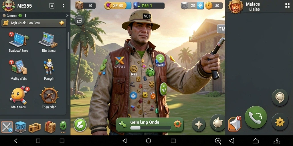 Tampilan gameplay <strong>ME355</strong> yang menawan dan penuh aksi Idle.