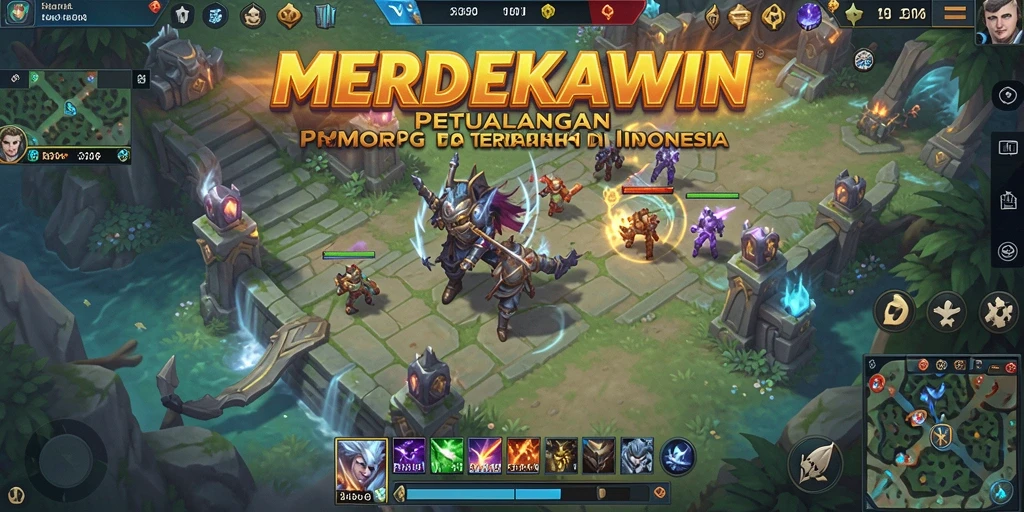 Tampilan gameplay <strong>MERDEKAWIN</strong> yang menakjubkan dalam petualangan MMORPG.