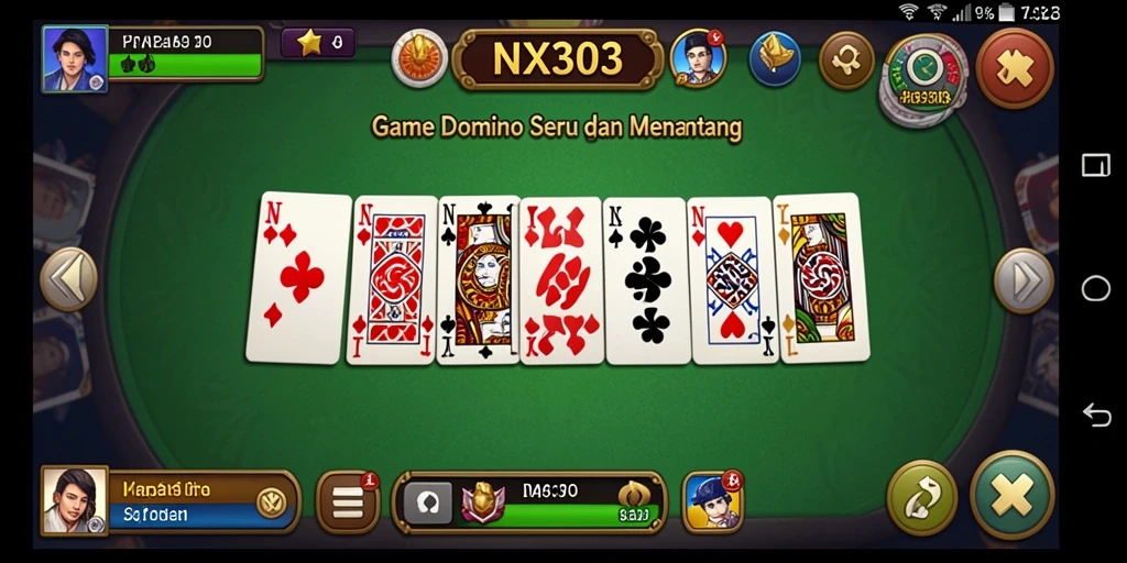 Tampilan gameplay seru dari game Domino NX303.