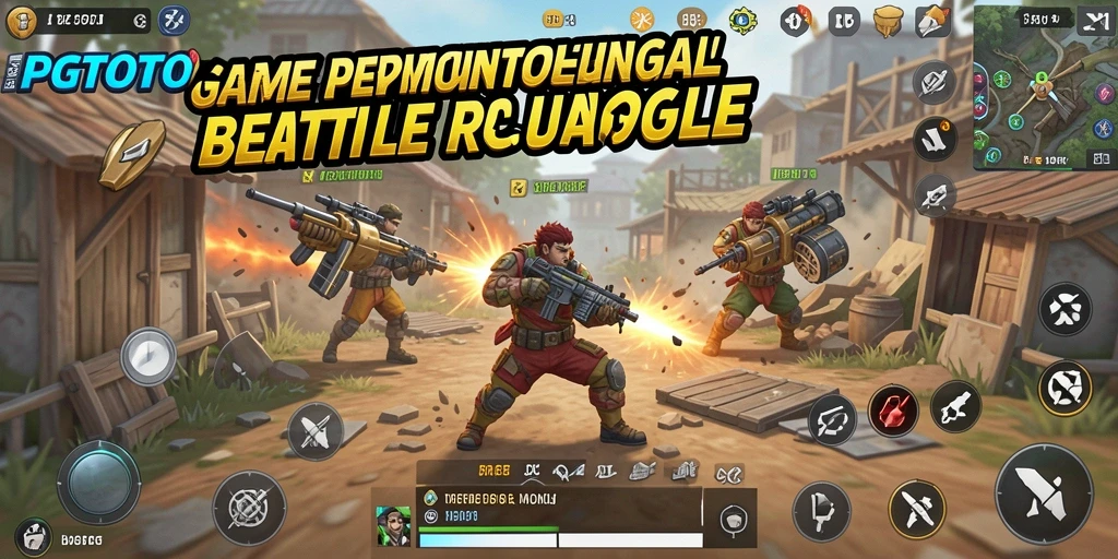 Tampilan gameplay PGTOTO yang mendebarkan dalam pertempuran Battle Royale.