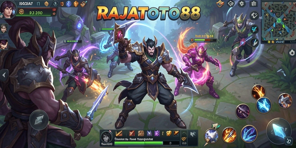 Tangkapan layar gameplay RAJATOTO88 yang menampilkan aksi pertempuran seru.
