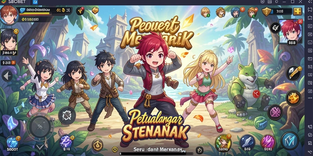 Tampilan gameplay Anime yang menarik dan penuh warna.