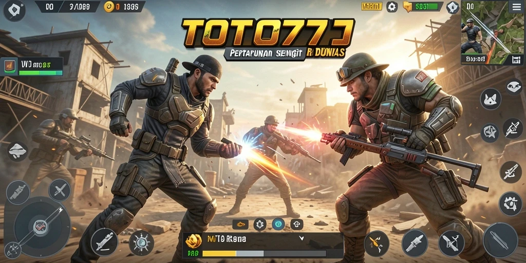 Gameplay seru pertarungan di TOTO777 Battle Royale.