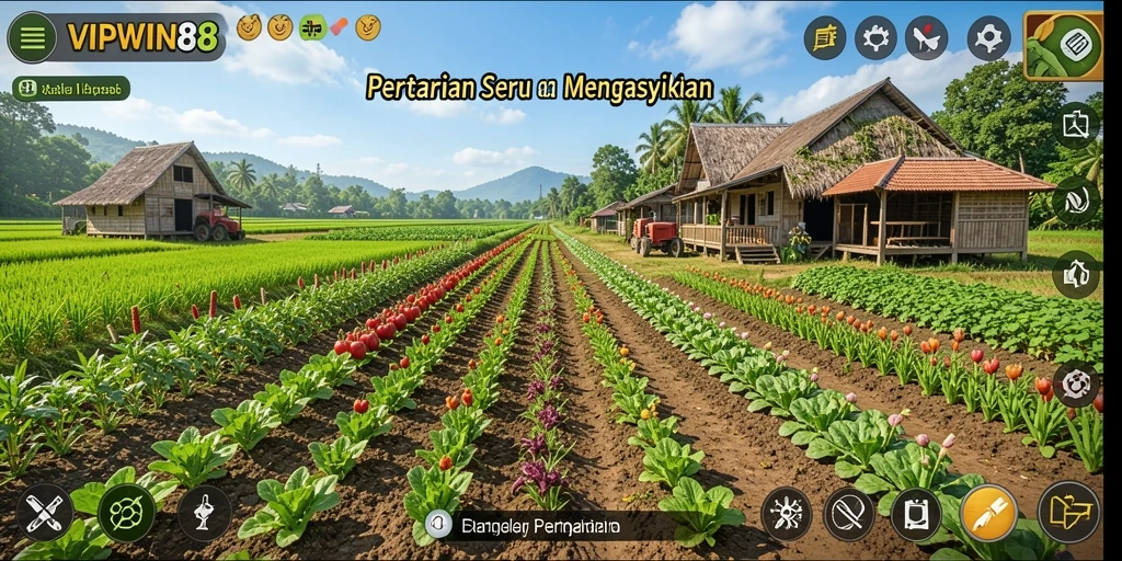 Tampilan gameplay menarik dari VIPWIN88 yang menghadirkan pengalaman bertani.