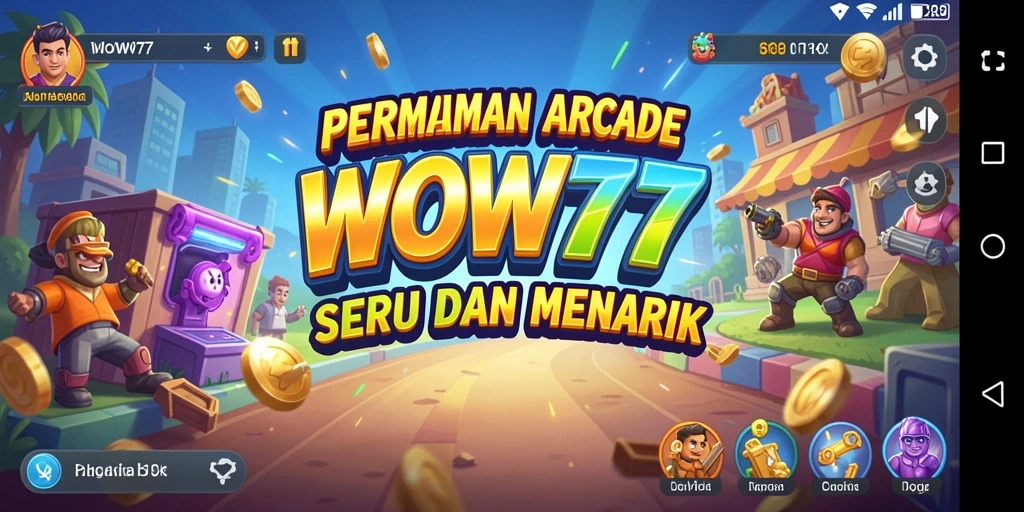 Tampilan gameplay WOW77 yang seru dan dinamis dalam genre Arcade.